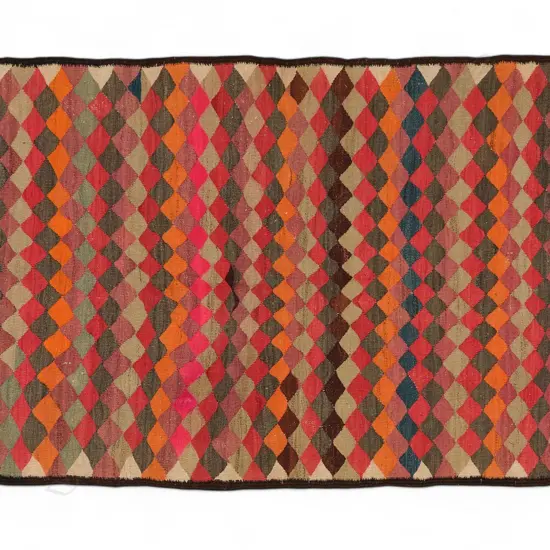 Shahsavan of Saveh, Iran wool/cotton/goat, flatweave rug,